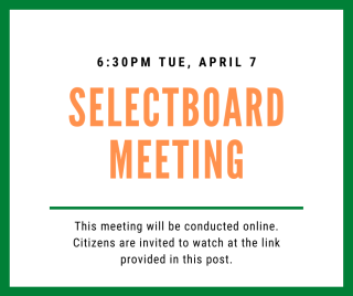 Online Selectboard meeting